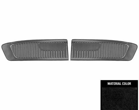 PUI Interiors 1965 Ford Mustang Standard Black Front Door Panels D650