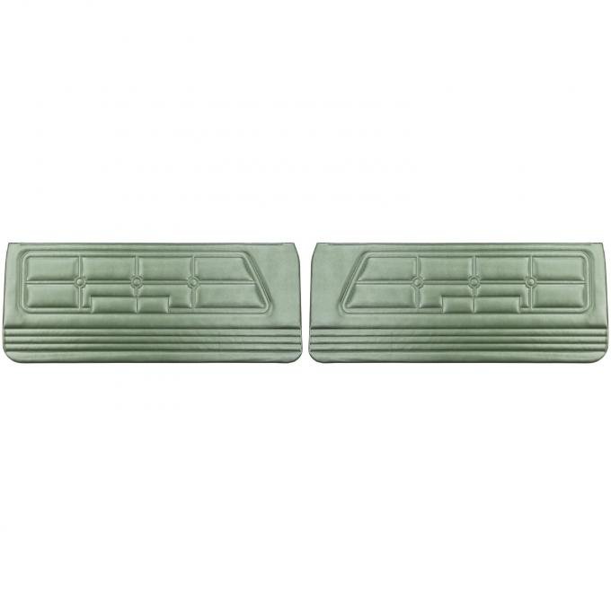 PUI Interiors 1971-1973 Ford Mustang Standard Green Front Door Panels D803