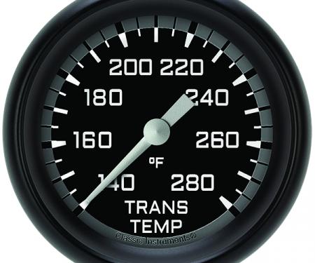 Classic Instruments Autocross Gray 2 5/8" Transmission Temperature Gauge AX327GBPF