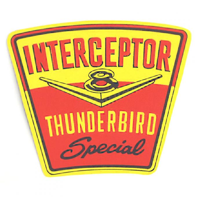 Dennis Carpenter Decal - Air Cleaner - Thunderbird Special - 1958-59 Ford Car   DF-430