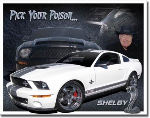 Tin Sign, Shelby Mustang - You Pick