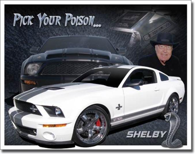 Tin Sign, Shelby Mustang - You Pick