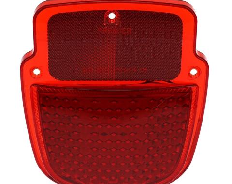 AMD Tail Light Lens, Red Lens, 38 Red Sequential LED, RH, 55-66 Ford F100 F250 Flareside Truck X951-4555-1ENR