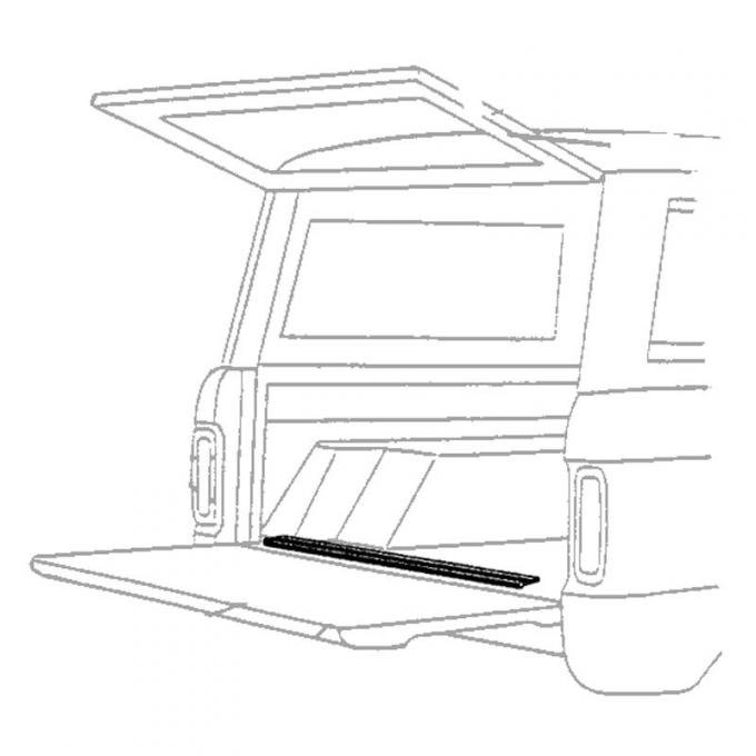 Dennis Carpenter Tailgate Lower Seal - 1966-77 Ford Bronco C6TZ-9843730-A