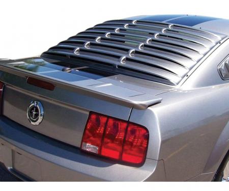 Mustang Rear Window Louver, Black ABS Smooth, 2005-2014