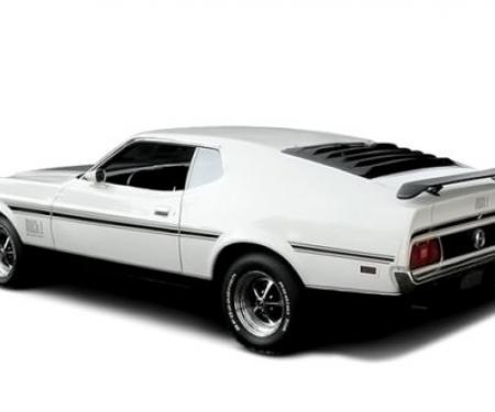 Mustang Rear Window Louver, Black Aluminum, 1971-1973