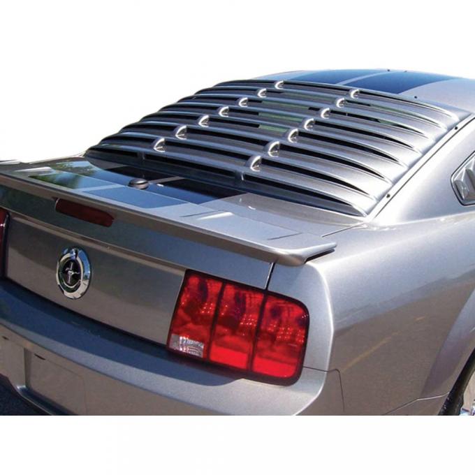 Mustang Rear Window Louver, Black ABS Smooth, 2005-2014