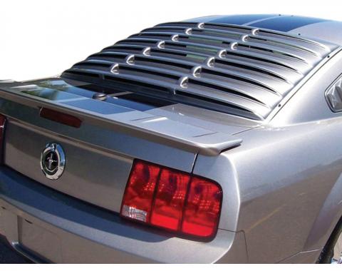 Mustang Rear Window Louver, Black ABS Smooth, 2005-2014