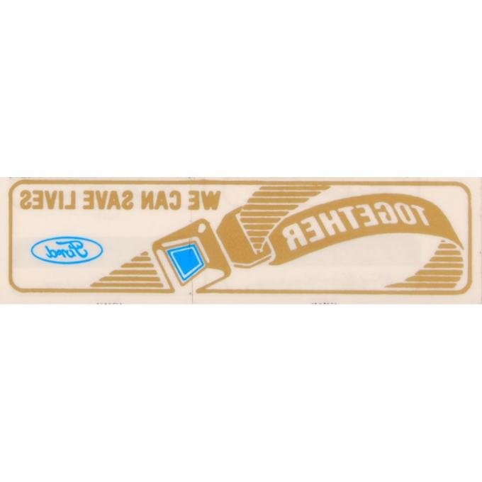 Dennis Carpenter Decal - Window - Seat Belt - 1985-90 Ford Truck     DF-880