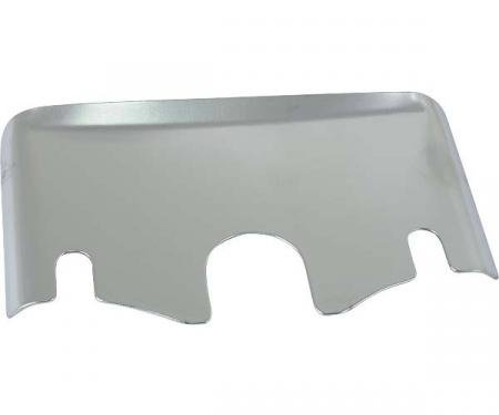 Model A Ford Heat Shield - Brushed Satin Chrome - Not Original Finish