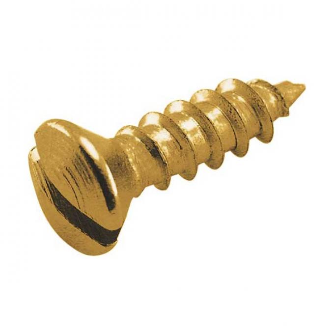 Model T Ford Side Curtain Fastener - Common Sense Screws - Brass - 10 Pieces