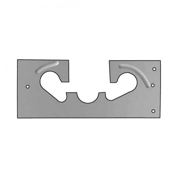 Floorboard Cover Plate - Around Steering Column, Clutch & Brake Pedals - Steel - Ford Passenger