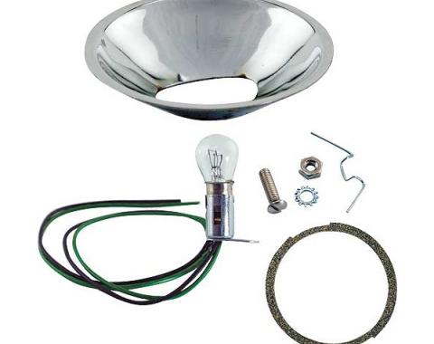 Model A Ford Cowl Lamp Turn Signal Adapter Kit - Includes 6& 12 Volt Bulbs