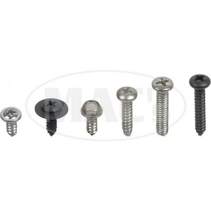 Exterior Screw Kit (59 Screws)-With Ww, Torino, 1971