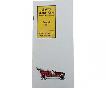 Ford Motor Cars 1907 Model K - 20 Pages - 14 Illustrations