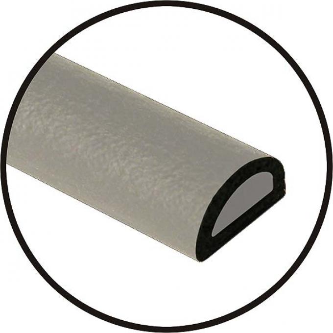 Universal Door Seal - Hollow Core - 3/8 X 7/32 X 20' Roll -Peel & Stick Adhesive Backing - Ford & Mercury