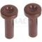 Door Lock Buttons - Chestnut Plastic