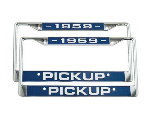 Ford Pickup Truck License Plate Frames - 1959 Pickup