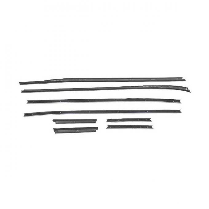 Ford Mustang Belt Weatherstrip Kit - 8 Pieces - Inner & Outer - Convertible - Door Windows & Rear Quarters