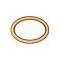 Oil Pan Drain Plug Gasket - Copper - Use With B6730 Or B6730M - 4 Cylinder Ford Model B