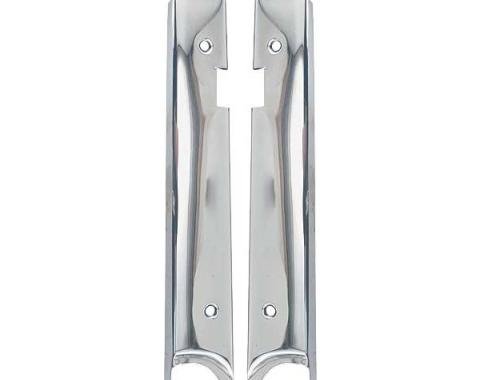 Windshield Garnish Mouldings - Stainless Steel - Ford 3 Window Coupe