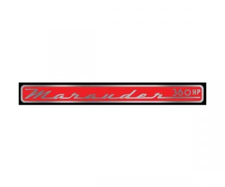 Valve Cover Decal - Marauder 360 Horsepower - Mercury