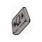 Door Striker Plate - Chrome - Spring Loaded - Ford Coupe & Ford Sedan