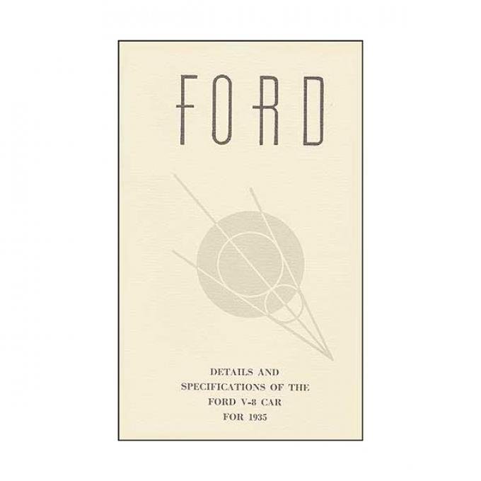 Details & Specifications Of The Ford V8 Car For 1935 - 64 Pages