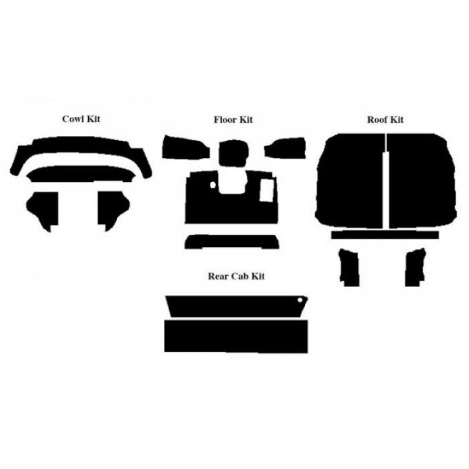 AcoustiSHIELD - Complete Cab Insulation Kit - Pickup