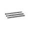 Model A Ford Conduit Set - Chrome With Chromed Ferrules - 3Pieces - 1/2 Diameter