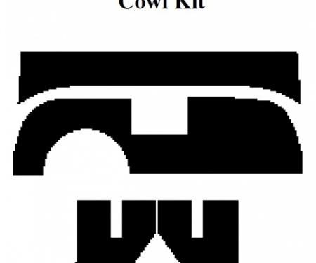 Insulation Kit, Cowl Kit, 1955-56