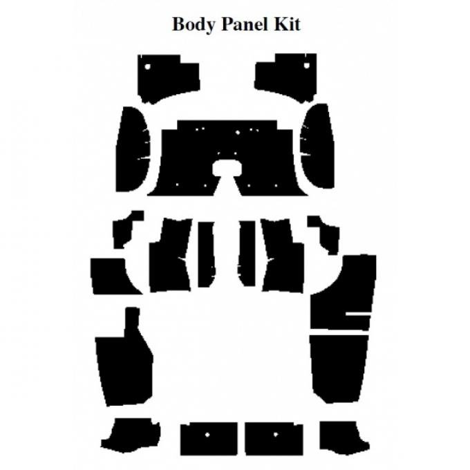 Insulation Kit, Body Panel Kit, For Coupe, 1964-66