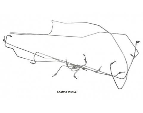 Ford Thunderbird Brake Line Kit, Manual Brakes, Original Equipment Steel, 1957