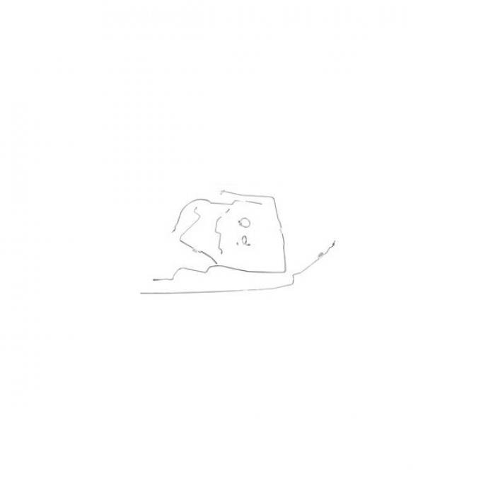 Ford Mustang Brake Line Kit - OEM Steel - 6 Cylinder With Manual Drum Brakes