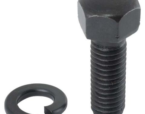 Model A Ford Front Timing Gear Cover Bolt Set - 14 Pieces -Original Type - Black Oxide - Dome Head