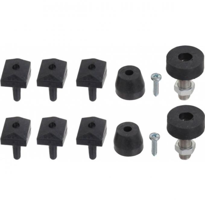 Hood Bumper Set - 12 Pieces - Ford Only