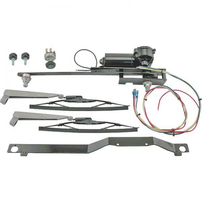 Model A Ford Electric Windshield Wiper System - 12 Volt - Coupe, Tudor Sedan & Closed Cab Pickup