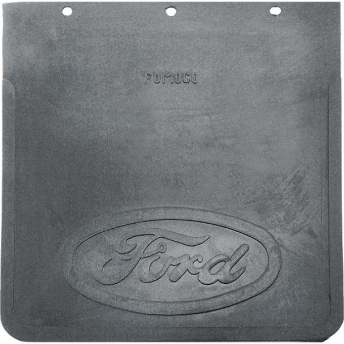 Ford Mud Flap - Black - Heavy Rubber - Without Mounting Brackets