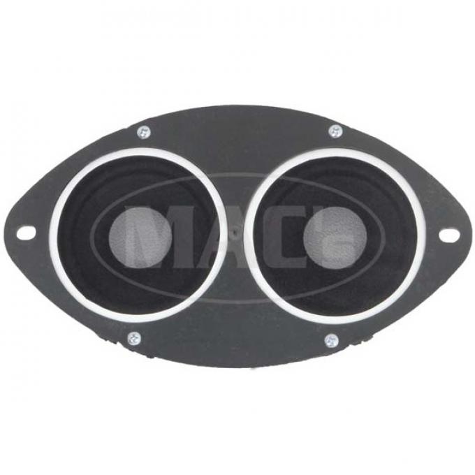 Ken Harrison Speaker Assembly, w/ Dual 3.5" Speakers, 64-66Falcon