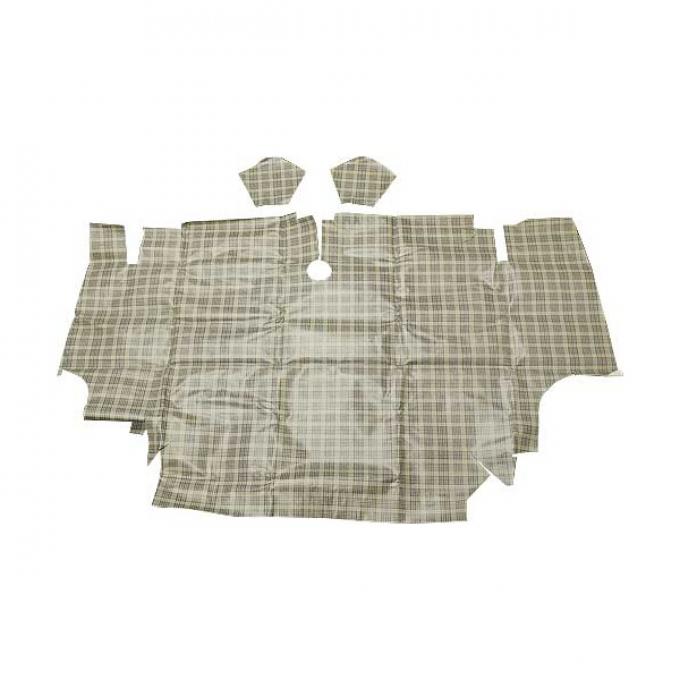 Ford Mustang Trunk Mat - Vinyl & Fleece - Plaid #08 - Fastback