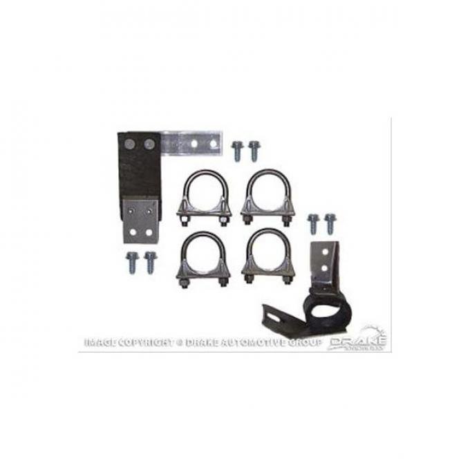 Ford Mustang exhaust hanger kit, dual exhaust mount kit 2.25 inches - OEM 1971-73