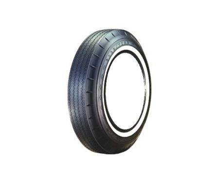 Tire, 800 X 14, 1 Whitewall, Tubeless, Goodyear Custom Super Cushion, 1961-64