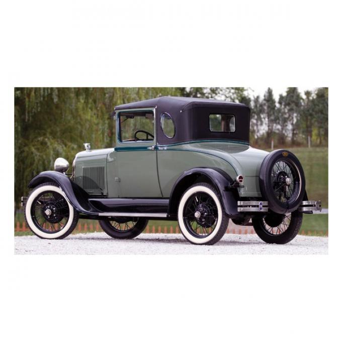 Model A Ford Window Glass Set - Business Coupe (54A) - BackWindow Is 6 X 15.5 - Concours Quality