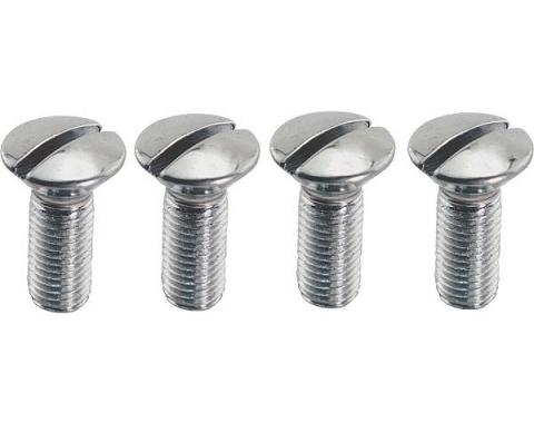 Model A Ford Windshield Stanchion Screw Set - Chrome - 4 Pieces - 1930-31 Only