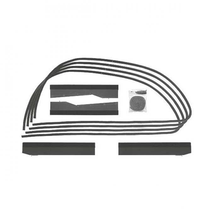 Front Window Channel Kit - Ford 3 Window Coupe