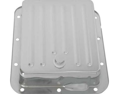 Transmission Pan - C4 - Chrome - Ribbed Design - Ford & Mercury