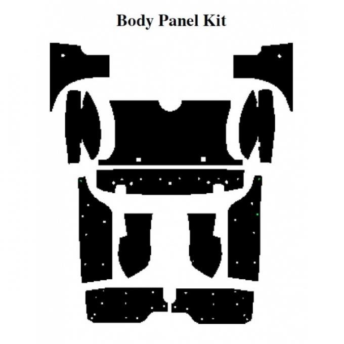 Insulation Kit, Body Panel Kit, For Coupe, 1958-60