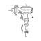 Ford Pickup Truck Distributor - Dual Vacuum - Electronic Ignition - 351M, 400 & 460 V8