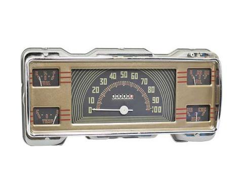 Rebuilt Speedometer Cluster - 3 Speed Transmission - Ford Pickup Truck - 6 Volt