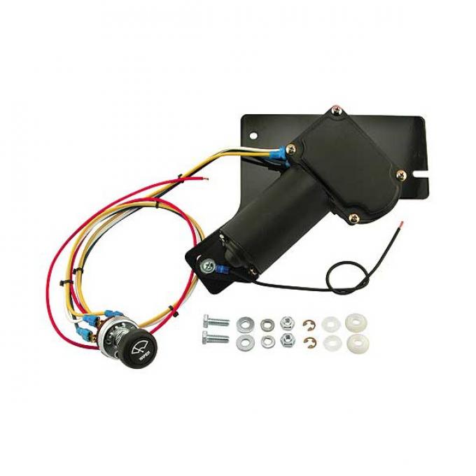 Windshield Wiper Motor Kit - Electric Replacement For Original Vacuum - Ford